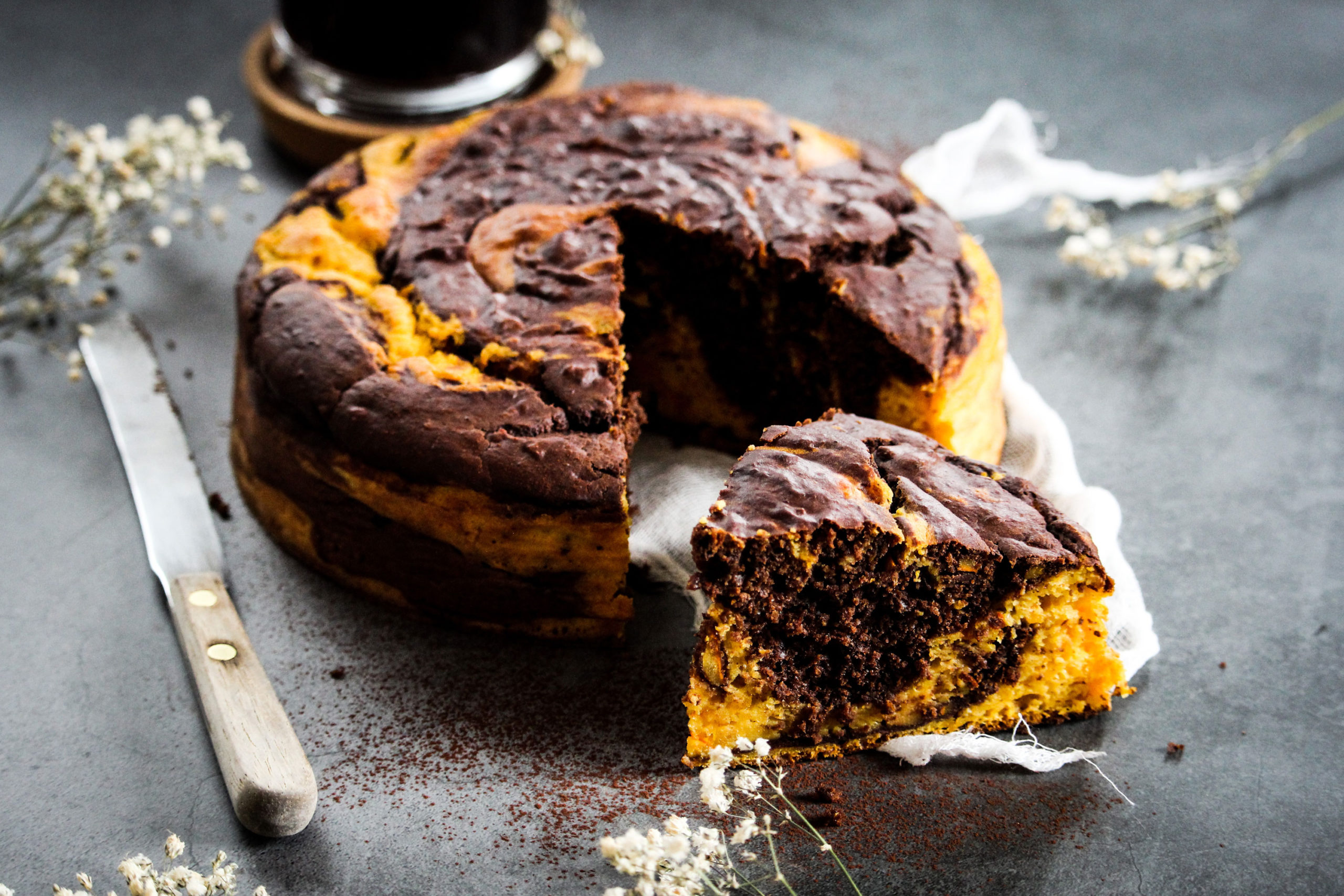 Gateau Marbre Au Potimarron Chocolat